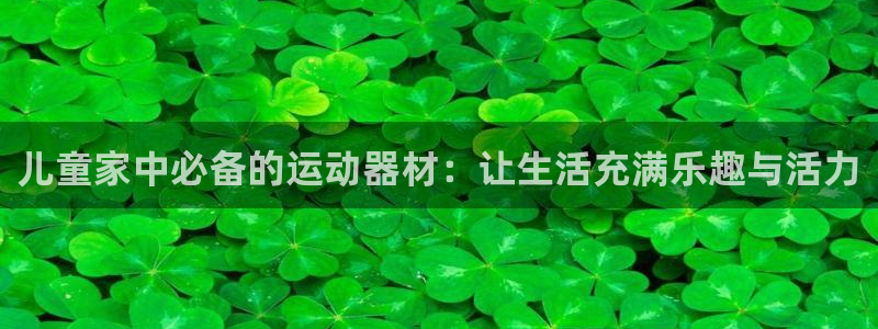 征途国际娱乐首页官网下载:儿童家中必备的运动器材:让生活充满